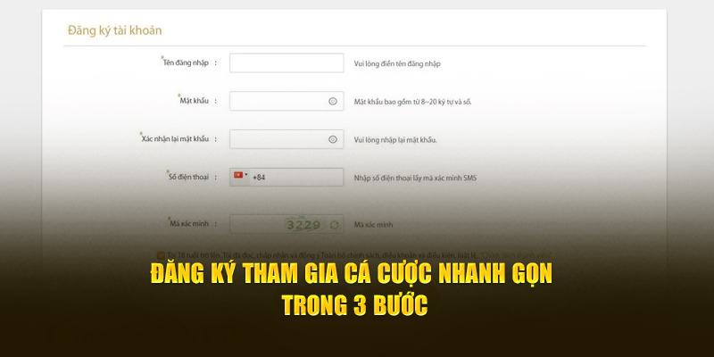 Đăng ký VN138 tham gia cá cược nhanh gọn trong 3 bước 